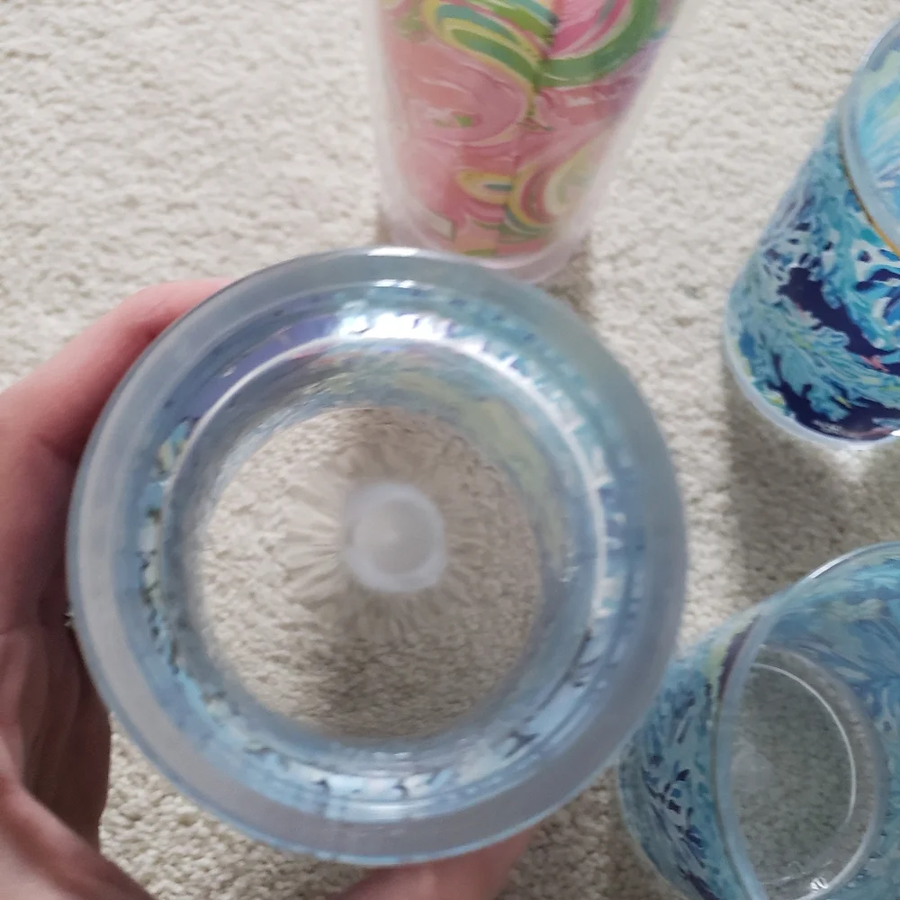 Lilly Pulitzer Set of Acrylic Tumbler and Drinking Cups